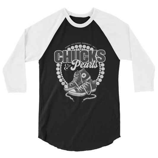 Chucks & Pearls - 3/4 Sleeve Shirt